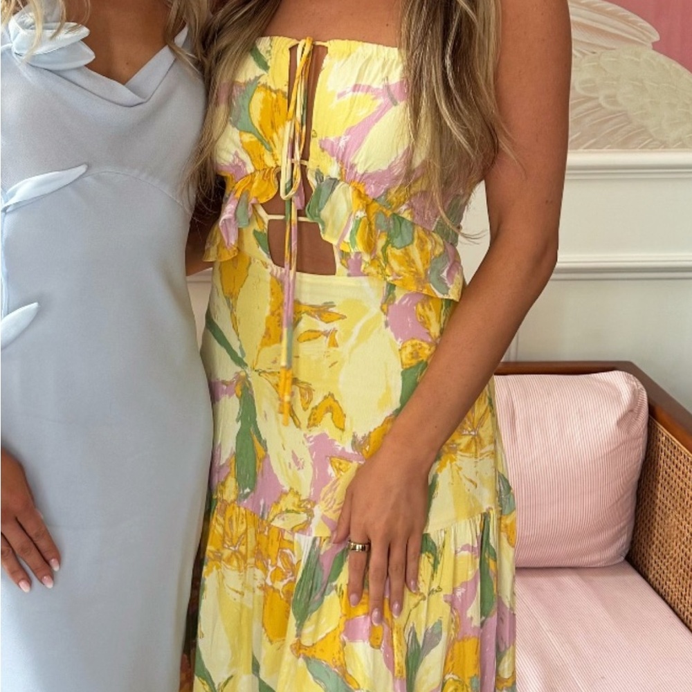 Sabo Skirt Yellow Floral Dress